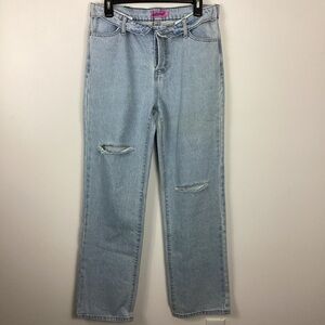 Edikted Raquel Folded Jeans Size Medium NWT